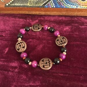 Halloween pumpkin stretch bracelet